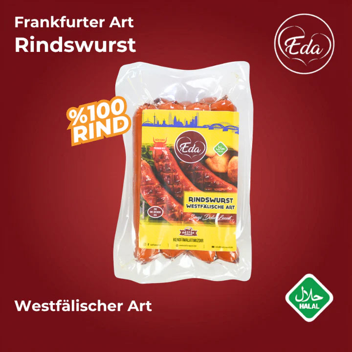 12 Packs of HALAL Beef Sausages + FREE Oil Sprayer