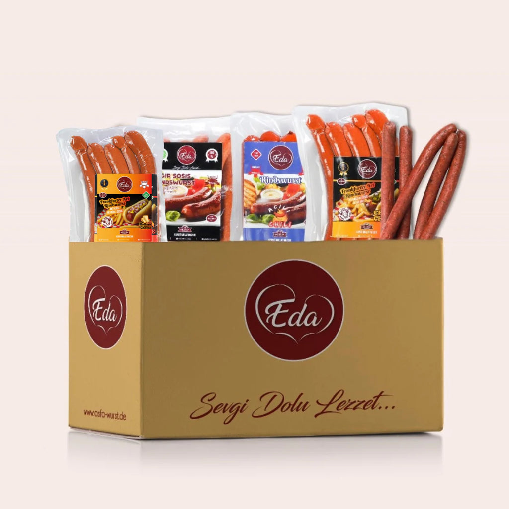 Box: Beef Sausage Grill Box – Spicy & Savoury (5-Pack Gift Box, Shipped in a Carton)