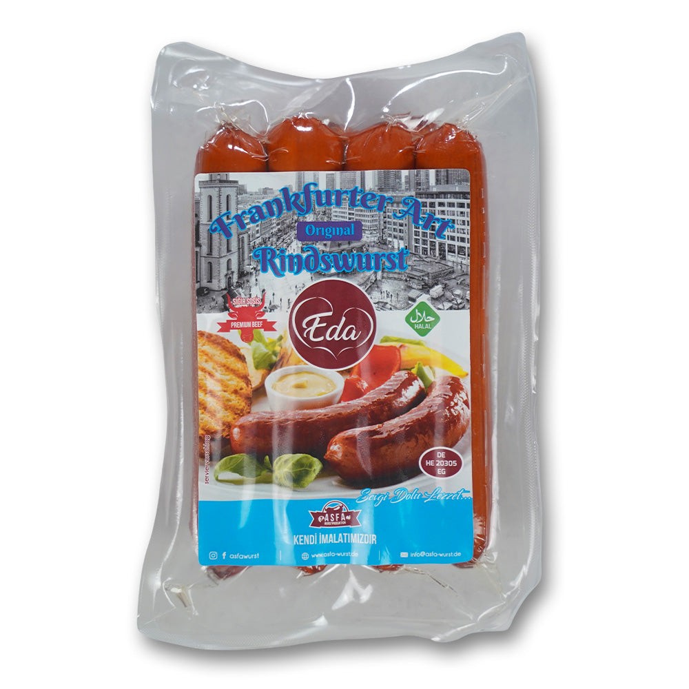 Frankfurt-Style Beef Sausage – Halal Grilling Sausage